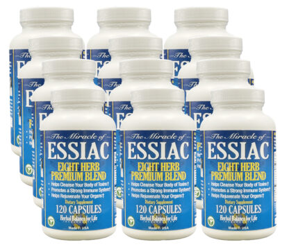 Essiac Tea Capsules, 1066.5 mg, 12 Pack 1440 Capsules, Eight Herb Essiac, All Natural, No Brewing or Refrigeration, Great for Travel, 360 Day Supply